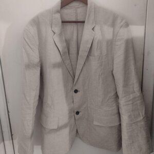 Old Navy Linen-Blend Blazer, XL "A Stone's Throw" Beige
